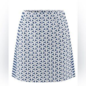 J MCLAUGHLIN WOMENS SKORTS SIZE XS BLUE AND WHITE DESIGN